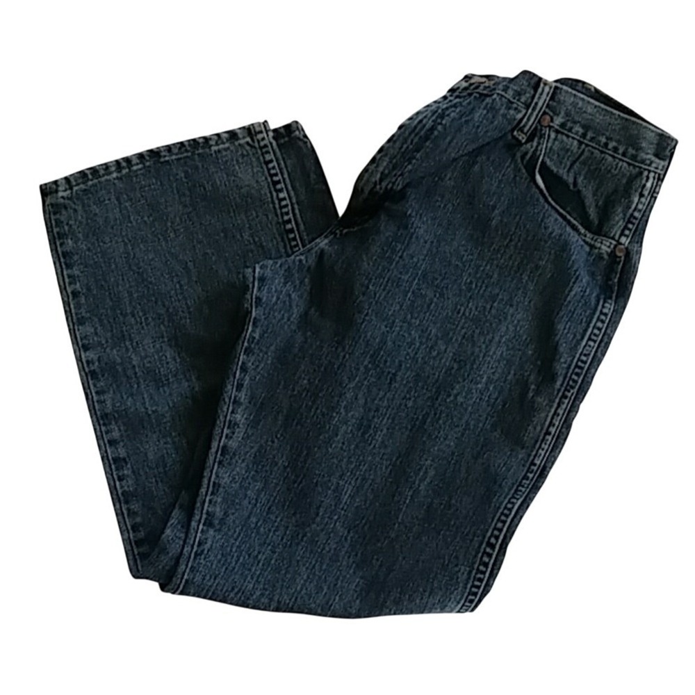Wrangler Cowboy Cut 13MWZBT Mens Jeans 36x30‎ Faded Dark Wash Original Fit Denim